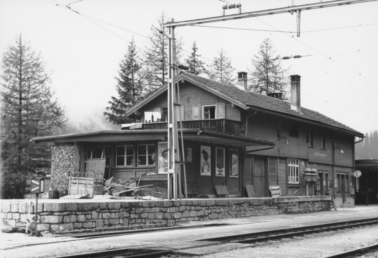 Bahnhof Bergün/Bravuogn, Foto: SBB Historic F_116_00001_056