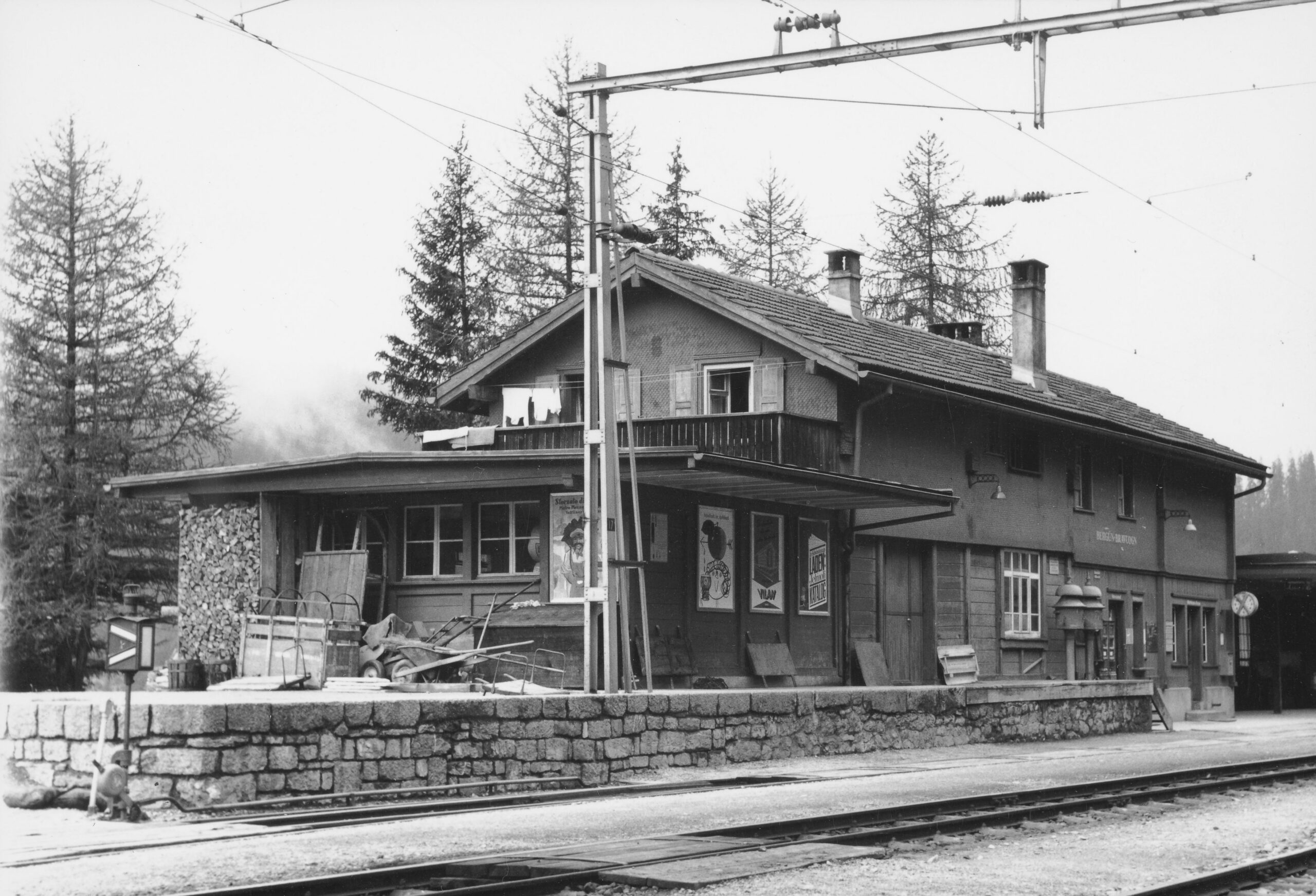 Bahnhof Bergün/Bravuogn, Foto: SBB Historic F_116_00001_056