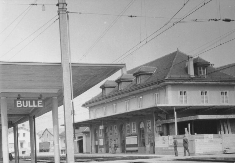 Bahnhof Bulle, Foto: SBB Historic F_116_00001_096