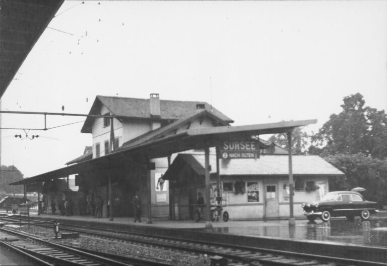Bahnhof Sursee, Foto: SBB Historic F_116_00001_485