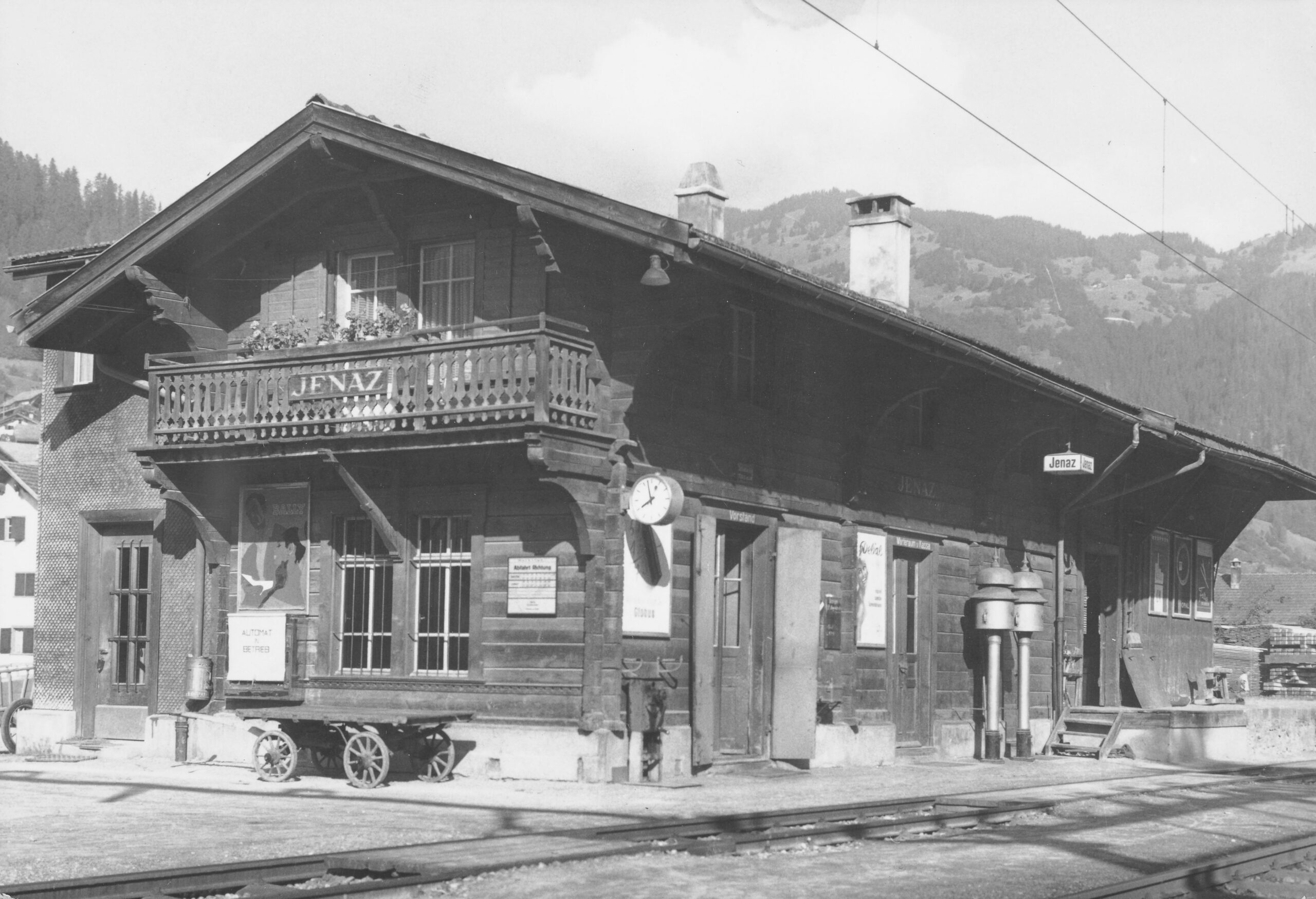 Bahnhof Jenaz, Foto: SBB Historic F_116_00001_242