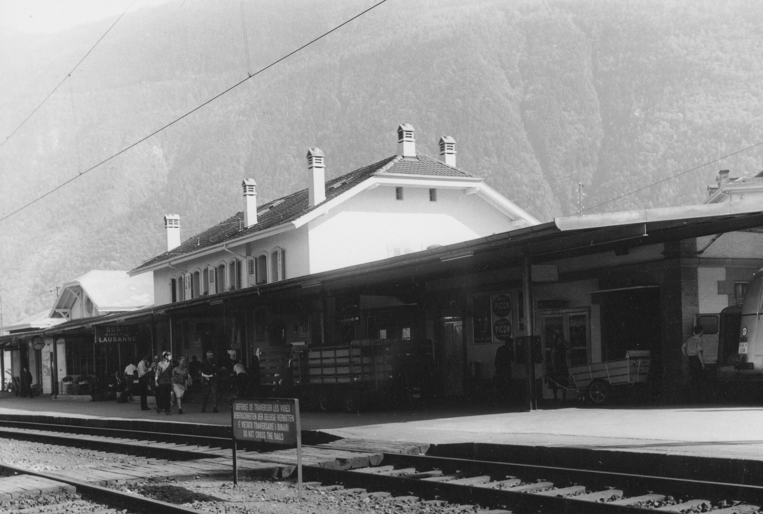 Bahnhof Martigny, Foto: SBB Historic F_116_00001_309